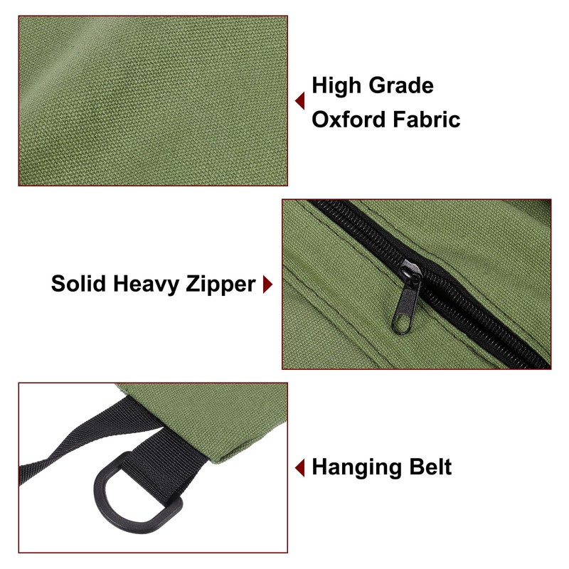sourcing map Roll Up Tool Bag 18.5" x 11" Canvas