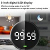 Kitchen Timer Round Rotary Digital Timer Large LED Magnetic Digital