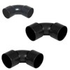 PVC Solvent Weld Waste Pipe 92.5° Swept Bend Fitting, 50mm,