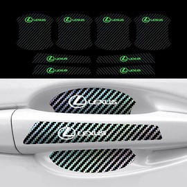 MUTOO Universal Lexus Car Radiation Door Handle Protector Protective Film Reflective Sticker Anti-Scratch Protection Cover Accessories Exterior 8pcs