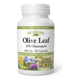 Natural Factors Hoja De Olivo 500mg 90 Cápsulas Sfn Sin Sabor
