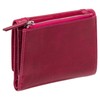Mancini South Beach RFID Secure Medium Clutch Wallet, Pink, Pink,