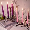 2 Pack Iron Candle Holder with Three Holes, Suitable for