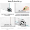 TOVOT 2PCS Glass Cabinets Locks with Same Keys Double Opening