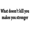 What Doesn't Kill You Makes You Stronger Decal Wall Quote
