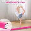 FINCOME Gymnastics Balance Beam Foldable 8ft Pink, Foam Gymnastic Beam