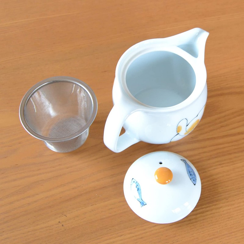 Miko U-Pot, Teapot, Stylish, Stainless Steel, With Tea Strainer, Made