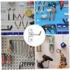 TEHAUX Storage Hole Hooks Square Storage Hook Display Hooks Pegboard