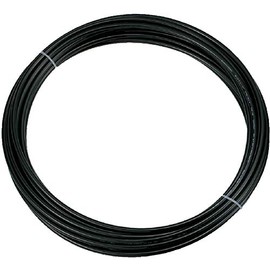 TRUSCO TEN1210 Polyurethane Tube, 0.5 x 0.3 inches (12 x 8.0 mm), 32.8 ft (10 m) Roll, Black