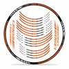 Set Felgenrand Aufkleber Orange Compatible with KTM 1390 Super Adventure