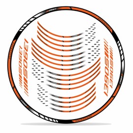 Set Felgenrand Aufkleber Orange Compatible with KTM 1390 Super Adventure S X710176VA