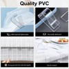 SHBAOCH Table Cloth Clips, 24PCS Plastic Transparent Picnic Tablecloth Clips,