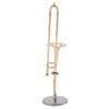 Miniature Trombone Replica with Stand and Case Gold Plated Instrument