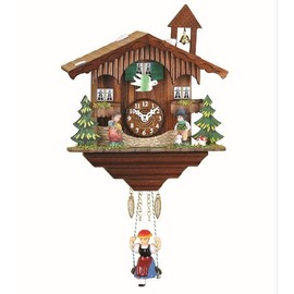 Trenkle Kuckulino Schwarzwalduhr Schweizerhaus mit Quarzwerk und Kuckuckruf TU 2041 SQ