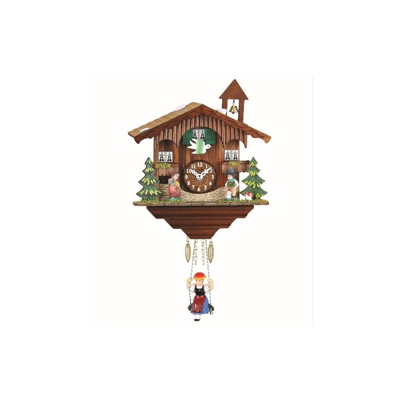 Trenkle Kuckulino Schwarzwalduhr Schweizerhaus mit Quarzwerk und Kuckuckruf TU 2041