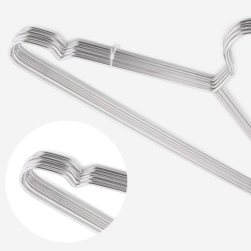 Tosnail 50 Pack Stainless Steel Strong Wire Metal Hangers Heavy