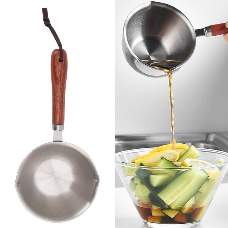 Mini Butter Warmer Pan Stainless Steel Quick Oil Warmer Pot