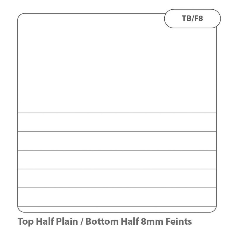 Rhino 8 x 6.5 Exercise Books, 32 Page/Top Half Blank