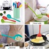 LIANYU 12-Piece Silicone Kitchen Cooking Utensils with Holder, Kitchen Tools