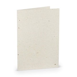 PAPERADO 10 Folding Cards DIN A5 – Terra Vanilla Cream Beige – 220 g/m² – 14.8 x 21 cm – Blank Folding Cards Invitation Cards