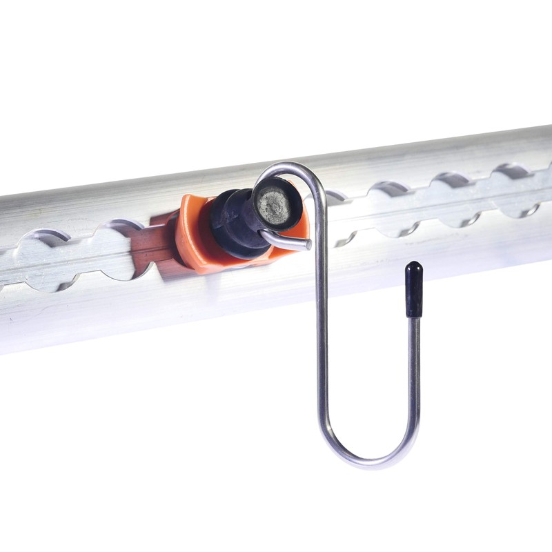 Industrie Planet, 6 x Hooks for Airline Rails, Single End