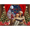 LYCGS 7X5FT Christmas Backdrop Santa Claus Photo Background Winter Snow