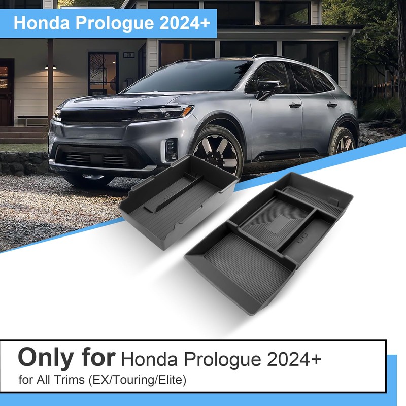 Coleya (2Pack) 2024 2025 Prologue Center Console Organizer for Honda