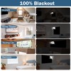 Blackout Blind, 300x145cm Portable Stick-on Window Blinds, Temporary Blackout Curtains