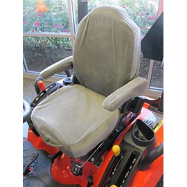 Durafit Seat Covers, Kubota Seat Covers for L3240, 3560,L3940,L4060,L4240,L4740,L5040,L5240,L5460,L5740,BX2370,BX23S,BX25D,LX3310,L3560 Cab,L6060 Cab Series KUBOTA Tractors in Gray Velour
