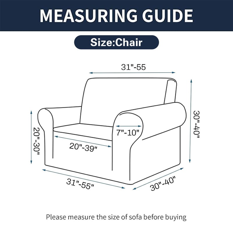 2024 Newest Stretch Chair Sofa Slipcovers Couch Cover for 1