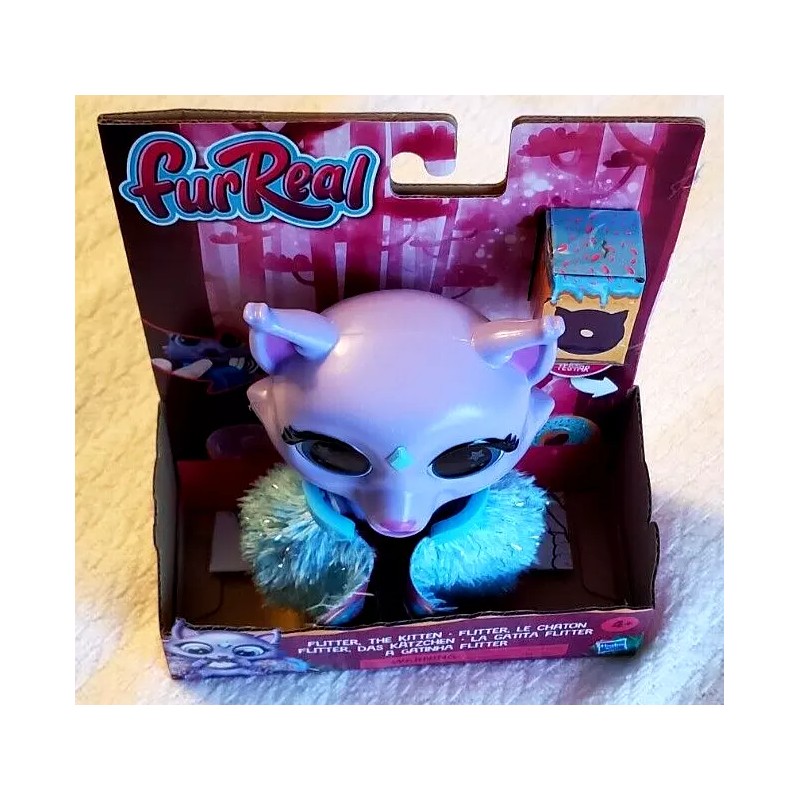 FurReal Flitter The Kitten Interactive Feeding Toy With Lights And
