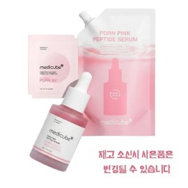 Medicube PDRN Pink Peptide Ampoule 30ml + Refill 50ml + Gel Toner Pad (2 sheets x 2) / 메디큐브 피디알엔 핑크 펩타이드 앰플 30ml + 리필50ml + 겔 토너패드(2매입 x 2개)