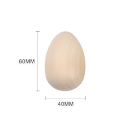 Wooden Fake Eggs with 12 Paints and 1 Brush for Easter Egg Decorating, Arts and Crafts, 10 PCS White Easter Eggs for Craft Pretend Play Kitchen Accessories for Toddler Kids