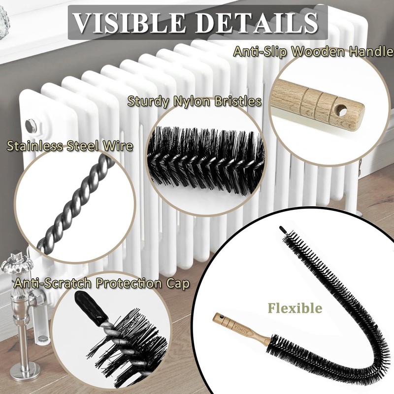 Clothes Dryer Lint Brush, 29.5" Long Flexible Lint Vent Trap