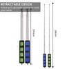 Luxiremi Flag Pole 2M Stainless Steel Handheld Flag Pole Portable