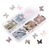 generic 6 Rejillas 3d Para Uñas Con Forma De Mariposa,