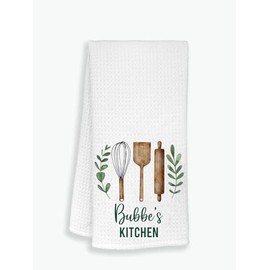 Bubbe's - Toalla de cocina - Toalla de cocina para decoración - Toalla de cocina suave y absorbente de Bubbe's Kitchen - Toalla de cocina - Toalla de cocina - Regalo para el día de la madre, cumpleaños, día festivo