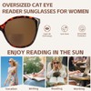 LookLux Reading Sunglasses 2.5 Womens, Oversized Cat Eye Bifocal Sunglasses