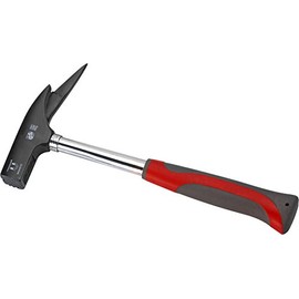 Meister Latthammer - 600 g Kopfgewicht - Hochwertiger Stahlkopf - Robuster Stahlrohr-Stiel 2K - mit magnetischem Nagelhalter / Zimmermannshammer / Zimmererhammer / Stahlhammer / Klauenhammer / 2282000