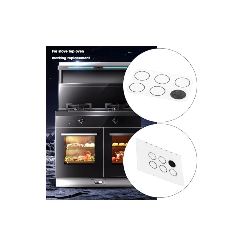 OTOTEC - Juego de 2 pegatinas para cocina, quemador, estufa,