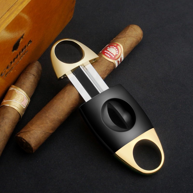 Cigar Cutter and Lighter Set - Butane Torch Lighter with