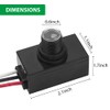 GBAYSA 4 Pack Outdoor Photocell Light Sensor,Dusk to Dawn Photo