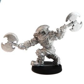 Stonehaven Half-Orc Warlord Miniature Figure (for 28mm Scale Table Top War Games) - Made in US