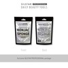 SILSTAR PROFESSIONAL Konjac Facial Sponge Tear Drop Pure White 201