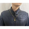 AZYOUNG Gold Silver Black Grenade Necklace (Gold)