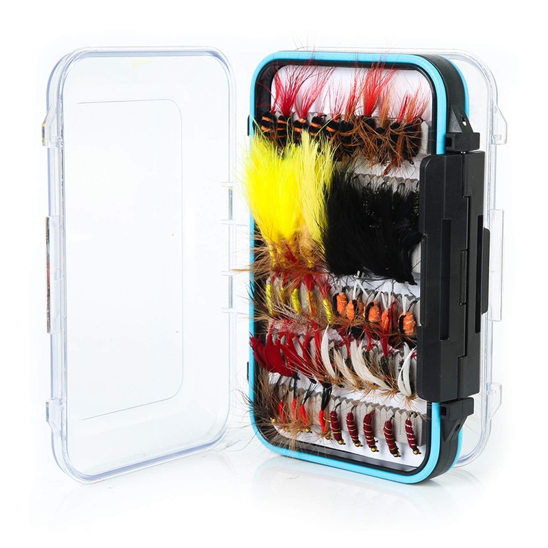 Maxcatch 120 pcs Fly Fishing Flies Kit Handmade Assortment Dry/Wet