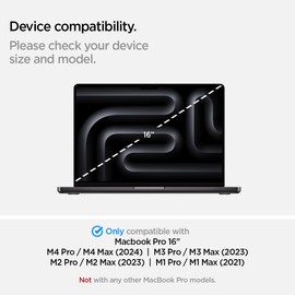 Spigen SafeView Privacy Filter Screen Protector for MacBook Pro 16 inch (M4 / M3 / M2 / M1 series)