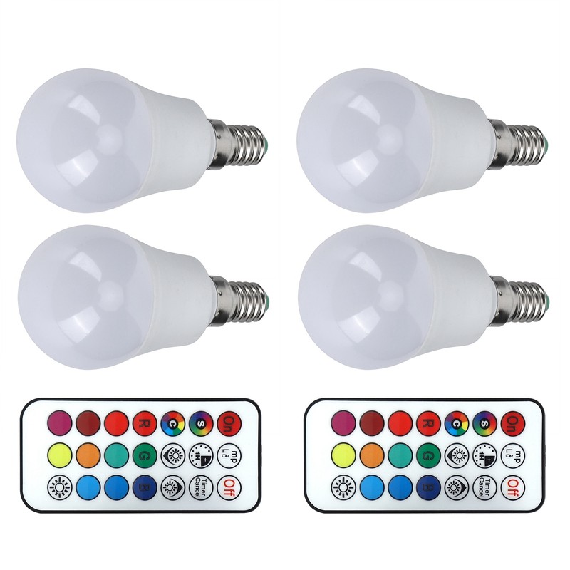 45W LED RGB Bulb Light Colorful Changeable Remote Control Lamp