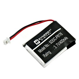 Synergy Digital Dog Collar Batteries, Compatible with Educator ET-300Receiver Dog Collar, (Li-Pol, 3.7V, 400mAh), Pack Includes: 2 x SDDC-P8176 Batteries