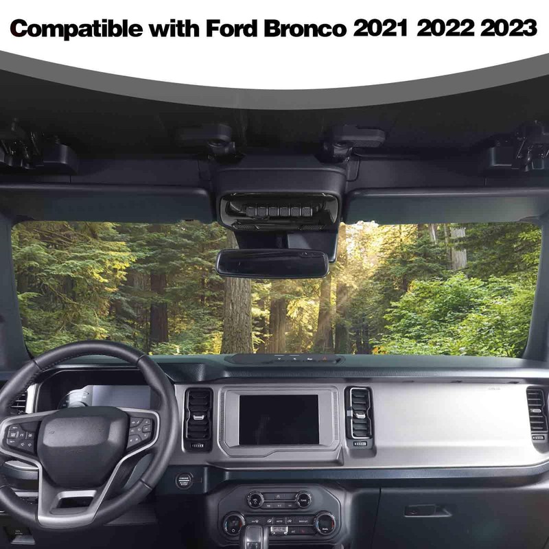 PDKLIN for Bronco Overhead Console Panel Front Map Lights Cover